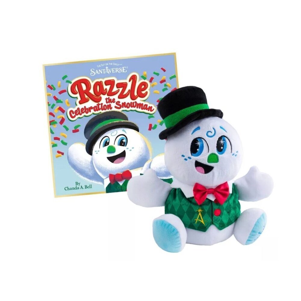 Elf on the Shelf SnoStax Razzle Snowman Plush and Book 20th Anniversary Edition